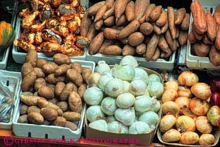 Stock Photo #6637: keywords - array choice choose color colorful crop crops display food fruit fruits health healthy horz lots many multitude onion onions organic plant potato potatoes produce select selection variety various vegetable vegetables