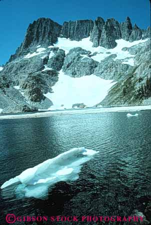 Stock Photo #7180: keywords -  alpine batholith california environment geologic geological geology granite ice iceberg lake landscape mountain mountains nature outdoor peak peaks relief rock rugged scenery scenic sierra snow terrain uplift vert wild wilderness