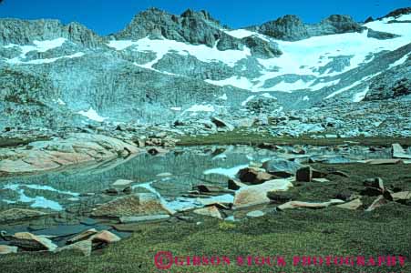 Stock Photo #7188: keywords -  alpine basin batholith california environment formation geologic geological geology glacial glacier granite horz lake landscape lyell mount mountain mt mt. national nature outdoor park peak peaks relief rock rugged scenery scenic tarn terrain uplift water wild wilderness yosemite