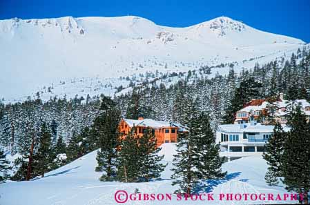 Stock Photo #7239: keywords -  buildings california climate climatology cold freeze freezing frozen home homes horz house houses ice icy lakes mammoth nature neighborhood precipitation residence residential resort season ski sunny weather winter