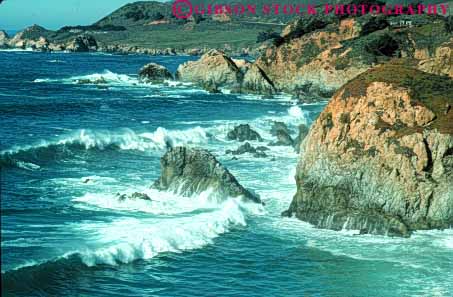 Stock Photo #7266: keywords - big breaker breakers california coast coastal continent edge erosion horz land landscape marine maritime monterey nature ocean rock rocks rocky rough scenery scenic sea seascape seashore shore shoreline sur surf wave waves