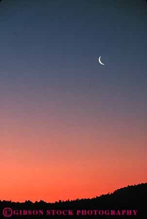 Stock Photo #7269: keywords -  celestial circle circular crescent dawn dusk evening moon morning night orbit round sky sunrise vert