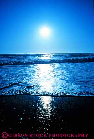 Stock Photo #7289: keywords -  beach blue coast coastal dawn dusk landscape mood moody nature ocean sand scenery scenic shore shoreline sun sunrise sunset surf vert warm water wave