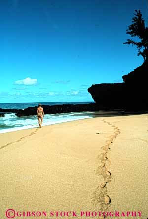 Stock Photo #7385: keywords -  alone beach coast coastal concentrate continent deposit deposits edge environment erode eroded eroding erosion erosive female footprint footprints hawaii kauai landscape lonely marine maritime meander nature ocean privacy private released resort sand sea seascape seashore sediment sedimentary sediments shore shoreline single solitary solitude steps strep stroll sunny sunshine surf travel vacation vert walk walker walking water wave waves woman