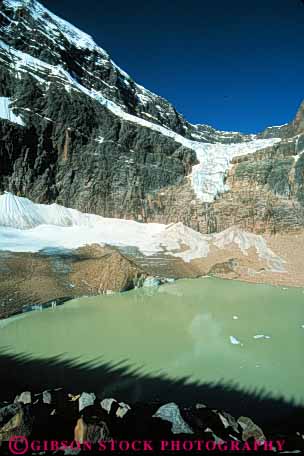 Stock Photo #7478: keywords -  alberta and angel canada climate cold desolate desolation environment freeze freezing frozen glacial glacier glaciers habitat ice icy jasper landscape mountain mountains national nature park remote scenery scenic snow tarn vert weather wilderness winter