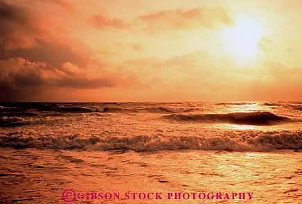 Stock Photo #12763: keywords - climate coast coastal gold golden horz mood moody natural nature ocean rough sea seascape seascapes storm surf turbulence turbulent water wave waves weather yellow