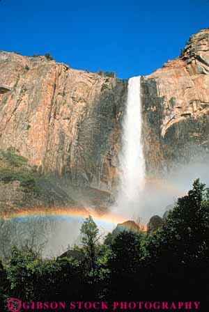 Stock Photo #7001: keywords -  bridelvail bubble bubbles california canyon cascade cawscades churn churning churns clean clear cliff creek environment fall falling falls flow flowing flows fresh freshwater granite gravity landscape mist moisture national nature park pour pours prism pure rainbow river scenic sparkle sparkling spectrum spray steep stream turbulence turbulent vert wall water waterfall yosemite