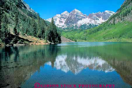 Stock Photo #13863: keywords -  aspen bells bilateral calm clean colorado flat horz in lake lakes landscape maroon mirror mirrorlike mirrors mountain mountains nature peaceful peak peaks pristine pure quiet reflect reflecting reflection reflects region rocky scenery scenic serene snow still symmetrical symmetry tree trees water wilderness
