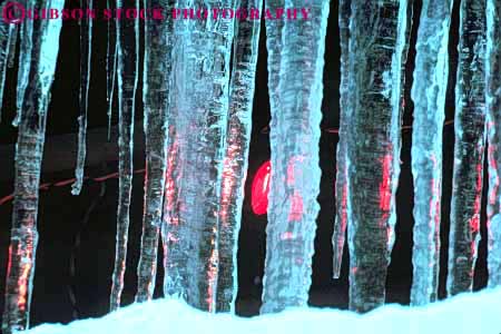 Stock Photo #7065: keywords -  around chill chilly christmas cold environment freeze freezing frozen holiday horz ice icicle icicles icy lights nature season snow water wet winter