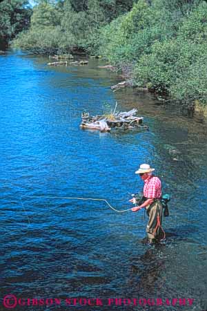 Stock Photo #10932: keywords -  alone au citizen citizens elderly fish fisherman fishermen fishes fishing fly for man mature men michigan old peaceful pole quiet recreation released river rivers sable senior serene solitary solitude sport sports stream streams summer trout vert wadding wade