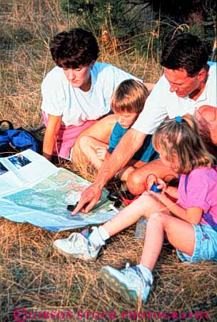 Stock Photo #3533: keywords -  brother child compass daughter direction environment explore family hike husband learn man map nature navigation outdoor recreation released sibling sister son sports teach vert wife wilderness woman