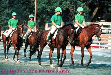 Stock Photo #5599: keywords -  animal count fair formation four girl girls h horse horseback horses horz large line mammal maryland montgomery outdoor outdoors outside recreation ride rider riding row show sport team teen teenage teenagers teens trained uniform west western youth youths