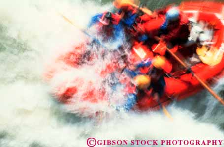 Stock Photo #3547: keywords -  action adventure blur boat california challenge control cooperate current dangerous dynamic horz motion movement oar outdoor raft rapid risk river rough row salmon speed splash sport sports steer team thrill vigorous water wet white