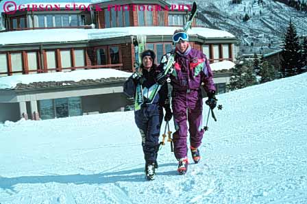 Stock Photo #5703: keywords -  aspen cold colorado couple downhill equipment horz husband man outdoor outdoors outside portrait recreation released resort season share ski skier skiers skiing snow sport sports team together travel trip two vacation walk wife winter woman