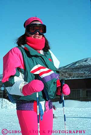Stock Photo #5709: keywords -  clothes clothing coat cold cozy downhill dress dressed equipment fabric hat jacket mittens outdoor outdoors outfit outside parka portrait pose recreation released resort scarf season ski skier skiers skiing snow sport sports suit travel trip vacation vert warm winter woman