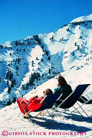 Stock Photo #5711: keywords -  chair chairs cold couple downhill enjoy equipment outdoor outdoors outside portrait pose quiet recreation relax resort rest scene scenic season ski skier skiers skiing slope snow sport sports sun sundance sunny sunshine travel trip utah vacation vert view winter