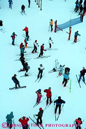 Stock Photo #5717: keywords - aerial cold downhill equipment group outdoor outdoors outside overhead recreation resort season ski skier skiers skiing snow sport sports travel trip vacation vert view winter
