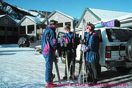 Stock Photo #5719: keywords -  car cold depart downhill drive equipment horz lodge outdoor outdoors outside preparation preparations prepare recreation released resort season ski skier skiers skiing snow sport sports travel trip vacation vehicle winter