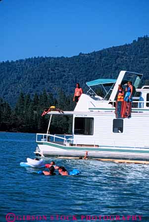 Stock Photo #5798: keywords -  boat california cool fun group house lake outdoor outdoors outside play recreation refresh refreshing shasta sport summer swim swimmer swimmers swimming teen teenage teenagers teens vacation vert warm water wet