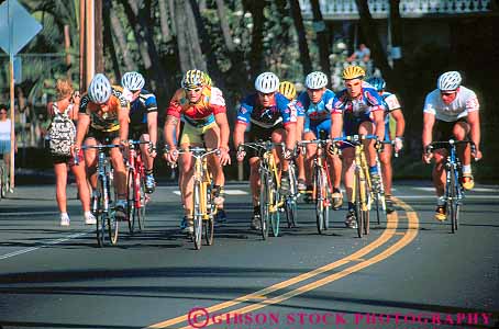 Stock Photo #11406: keywords - athlete athletes athletic bicycle bicycles bicycling bike bikes compete competing competition competitor competitors contest exercise exercising exert exerting exertion exerts group groups hawaii horz kona men mens perform performance performing race racer racers races racing road roll rolling rolls street workout