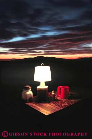 Stock Photo #5890: keywords -  adventure camp camper camping dark dusk explore lamp lantern light outdoor outdoors outside recreation sport summer sunset travel trip vacation vert