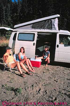 Stock Photo #5891: keywords -  adventure camp camper camping child children daughters explore mother outdoor outdoors outside parent recreation recreational relax relaxation relaxing released rv single sister sisters sport tent travel trip vacation van vehicle vert women