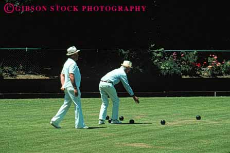 Stock Photo #5908: keywords -  active aim ball balls bowl bowling california citizen elderly francisco grass horz lawn mature men old outdoor outdoors outside recreation roll san senior seniors skill smooth sport summer team uniform white