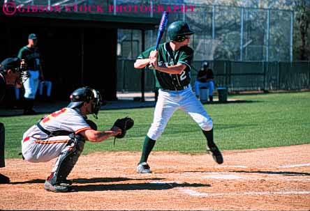 Stock Photo #5911: keywords -  ball base baseball bases bat batter batting catcher college diamond home horz outdoor outdoors outside pitcher recreation score skill speed sport sports student summer swing team teen teenage teenager teens youth