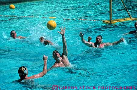 Stock Photo #5917: keywords -  athletes ball challenge compete competing competition competitor contest horz meet men move movement polo pool sport sports summer swim swimmer swimmers swimming team throw training water