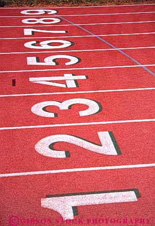 Stock Photo #5926: keywords -  adult and athlete athletic athletics compete competing competition competitor contest direct direction event field lane number numbers numeral numeric numerical outdoor outdoors outside path race route row school sport sports summer team track vert