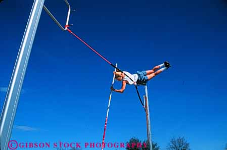 Stock Photo #5949: keywords -  adult air and ascend athlete athletic athletics clear collage compete competing competition competitor condition conditioning contest effort elevate event exercise field health horz lift outdoor outdoors outside over pole reach run runner running runs school skill speed sport sports strength strong student summer team track up vault woman workout