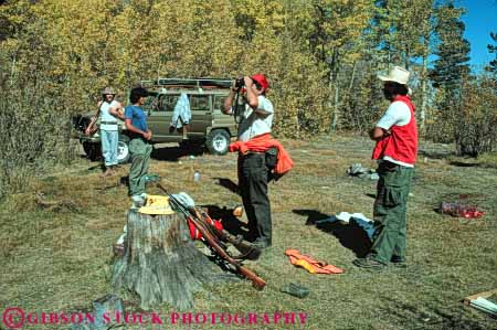 Stock Photo #5979: keywords -  game group gun harvest horz hunt hunter hunters hunting kill man men outdoor outdoors outside preparations recreation rifle shoot sport sports wildlife