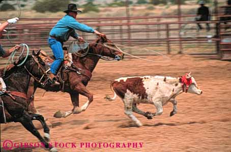 Stock Photo #5985: keywords -  animal arena bronco buster challenge challenging compete competing competition competitor contest cowboy cowboys endurance endure enduring hang horse horseback horses horz injury mammal men recreation ride risk rodeo roping rough sport sports steer west western