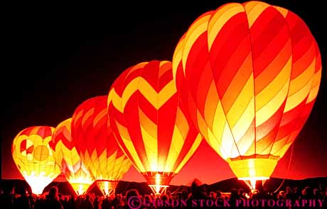 Stock Photo #3537: keywords -  air balloons bright california cooperate dawn flame group heat horz hot liftoff light night patrol propane rise sports summer team yreka