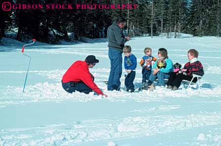 Stock Photo #6212: keywords -  california castle cold family fish fisherman fishermen fishing freeze freezing frozen horz ice lake mount outdoor outdoors outside recreation shasta snow sport sports sunshine together white winter