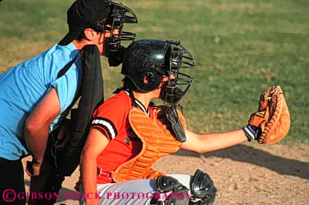 Stock Photo #6221: keywords -  adolescence adolescent adolescents ball base baseball catch catcher catching child children cooperate cooperating coordinate coordination diamond field horz pitch pitcher pitching play player playing practice ready recreation run runner running score sport sports summer team throw thrower throwing umpire uniform youth