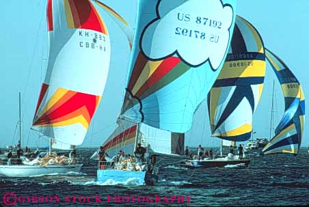 Stock Photo #10812: keywords -  air bay boat boating boats california colorful francisco horz power push pushing race racers races racing recreation sail sailboat sailboats sailing sails san spinnaker spinnakers sport wind