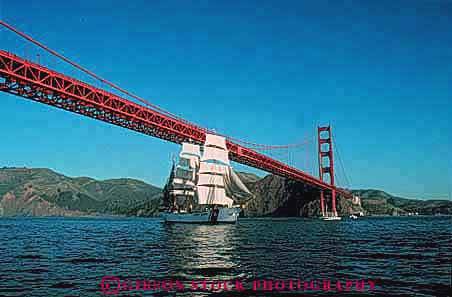 Stock Photo #10824: keywords -  barque barques bay beautiful big boat boats bridge bridges california coast eagle francisco gate golden guard horz huge landscape landscapes large mast masted masts passes pretty sail sailing sails san scenery scenic schooner schooners ship ships tall training under white