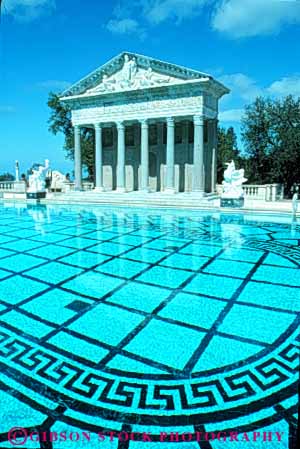 Stock Photo #10829: keywords -  architecture big california castle column columns design expensive geometric geometrical geometry grand greek grid grids hearst lavish luxuriant luxurious luxury opulent ornate outdoor park pattern pool pools roman san scale simion state style sur swim swimming up vert water