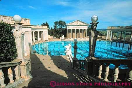 Stock Photo #10832: keywords - architecture big california castle column columns design expensive geometric geometrical geometry grand greek hearst horz lavish luxuriant luxurious luxury opulent ornate outdoor park pattern pool pools roman san scale simion state style sur swim swimming up water