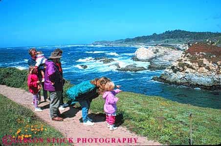 Stock Photo #10834: keywords -  (near ) california carmel child children coast coastal habitat hike hiker hikers hiking horz lobos monterey near ocean parks people point preserve public reserve sea seashore shore shoreline state walk walking