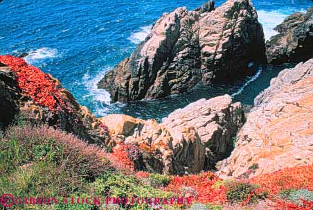Stock Photo #10844: keywords -  (near ) california carmel cliff coast coastal granite habitat horz lobos monterey near ocean parks point preserve public reserve rock rocks seashore shore shoreline state surf