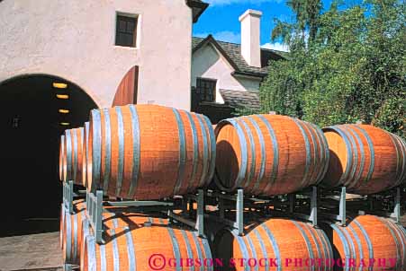 Stock Photo #10849: keywords - (near ) aging architecture attraction barrel barrels building california carmel chateau container containers destination horz julian monterey near round shape tourist travel wine wineries winery wines