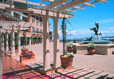 Stock Photo #10865: keywords - attraction california cannery coast coastal destination horz hotel monterey ocean patio plaza resort resorts row sea seashore shore shoreline summer tourist travel travelers water
