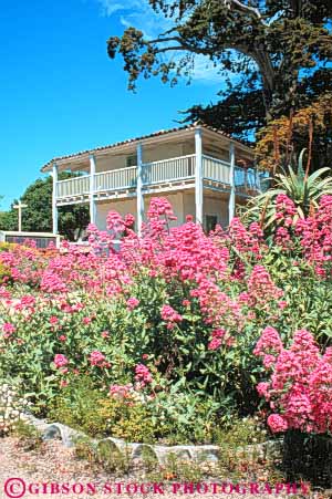 Stock Photo #10895: keywords - american building california custom era historic history house mexican monterey old park preserve preserved site sites spanish state valarian vert vintage