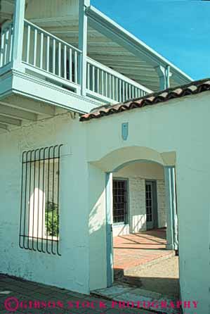 Stock Photo #10897: keywords -  american arch building california era gateway historic history house mexican monterey old pacific park preserve preserved site sites spanish state vert vintage wall
