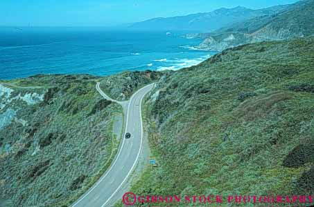 Stock Photo #10904: keywords -  big california car cars coast coastal curve curved curves curving elevate elevated highway highways horz landscape landscapes monterey near ocean one overhead overview road roads scenery scenic sea seashore shore shoreline street streets sur surf vehicle vehicles view