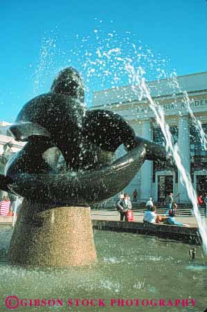 Stock Photo #10479: keywords -  aquarium aquariums california display displays fish fountain fountains francisco in life marine municipal museum museums porpoise public san sculpture steinhart vert water