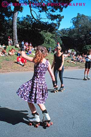 Stock Photo #10483: keywords -  california city francisco fun gate golden municipal park parks play public recreation rollerskate rollerskates rollerskating san sport vert woman women