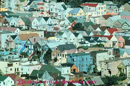 Stock Photo #10533: keywords - array buildings california communities community crowd crowded develop developed development elevate elevated francisco homes horz houses housing lots many neighborhood neighborhoods noe residential san sprawl sprawling urban urbanization urbanize urbanized valley view